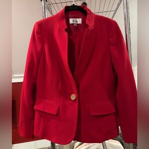 Le Suit Women's Red Blazer and Pants